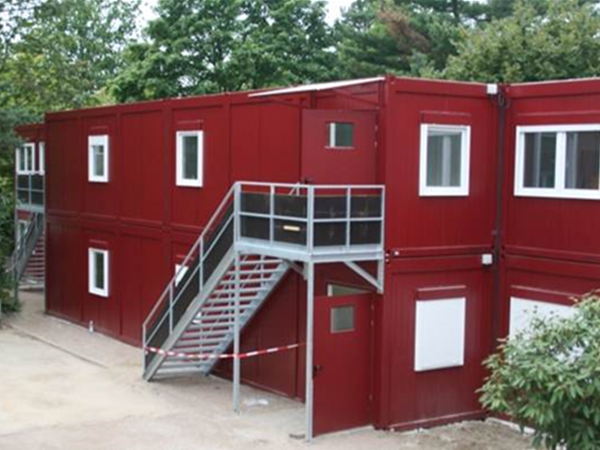 Teaching Stadium Built Of Flat Pack Containers